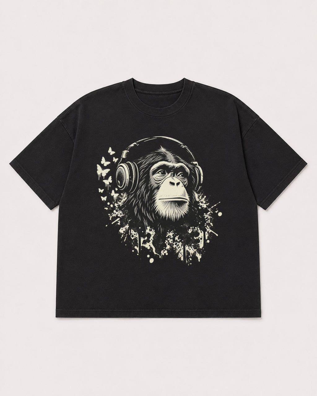 Mockup Boxy Heavyweight Tee Black product
