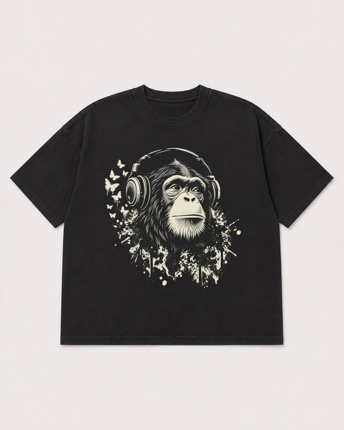 Mockup Boxy Heavyweight Tee Black product