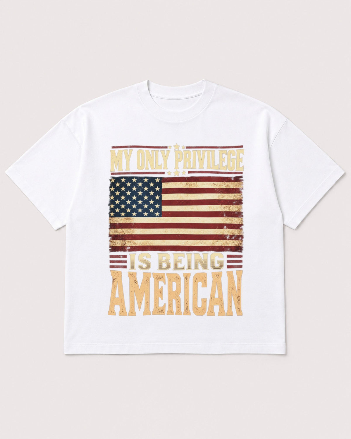 Mockup Boxy Heavyweight Tee White product