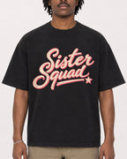 Mockup Boxy Heavyweight Tee Black male close-up 04