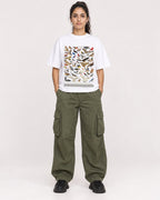 Mockup Boxy Heavyweight Tee White female full-body 47
