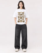 Mockup Boxy Heavyweight Tee White female full-body 03