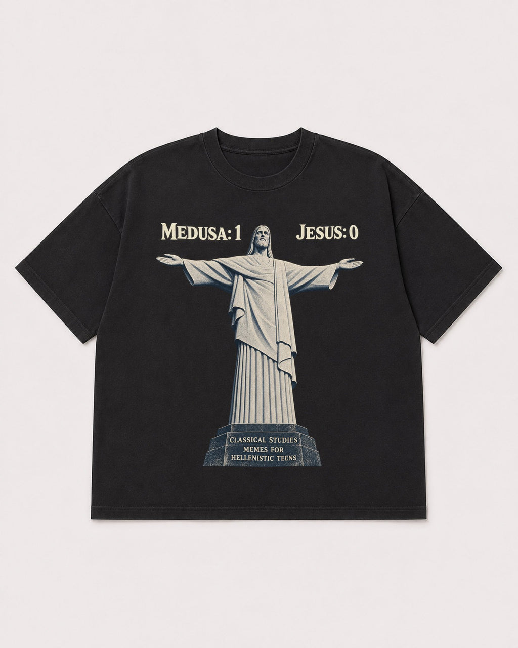Mockup Boxy Heavyweight Tee Black product