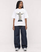 Mockup Boxy Heavyweight Tee White female full-body 04
