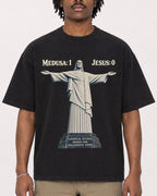 Mockup Boxy Heavyweight Tee Black male close-up 04