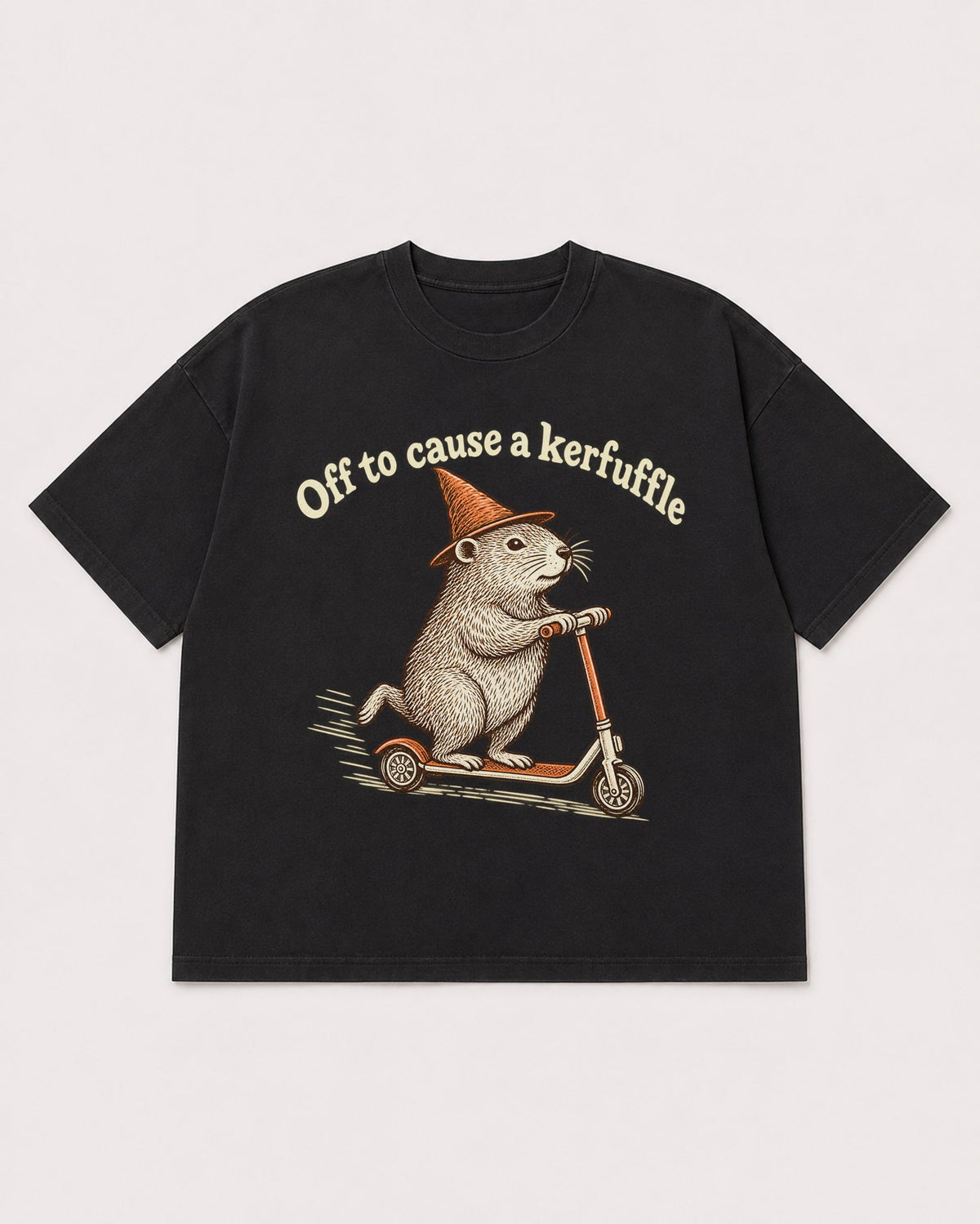 Mockup Boxy Heavyweight Tee Black product