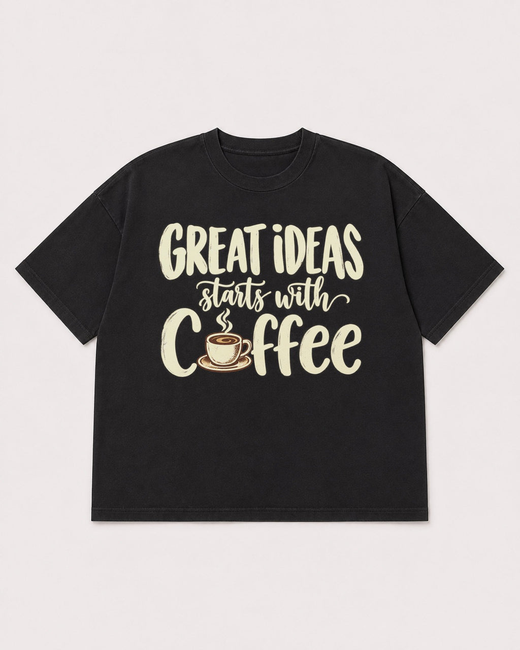 Mockup Boxy Heavyweight Tee Black product