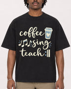Mockup Boxy Heavyweight Tee Black male close-up 04