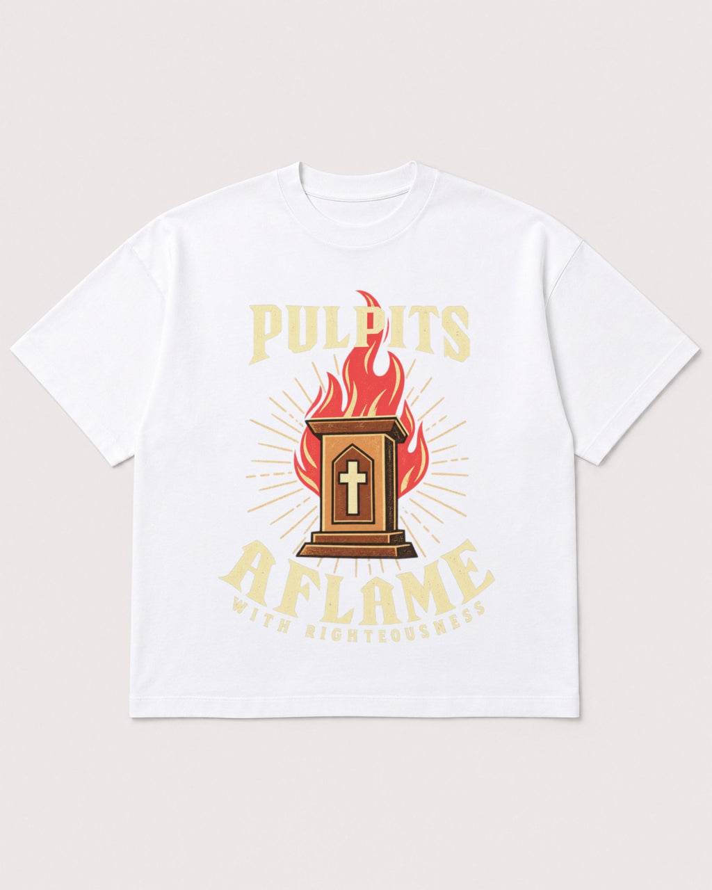 Mockup Boxy Heavyweight Tee White product