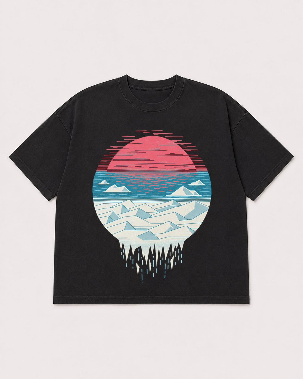 Mockup Boxy Heavyweight Tee Black product