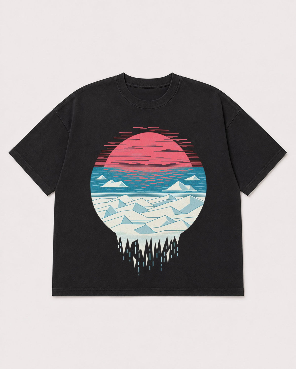 Mockup Boxy Heavyweight Tee Black product
