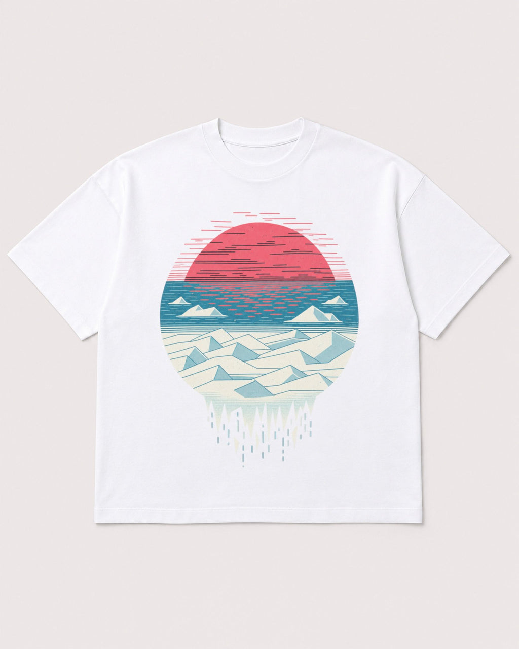 Mockup Boxy Heavyweight Tee White product