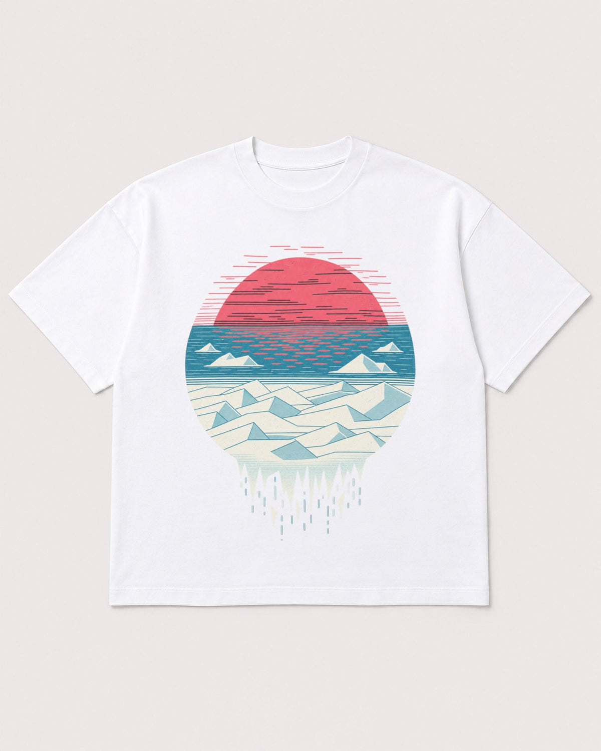 Mockup Boxy Heavyweight Tee White product