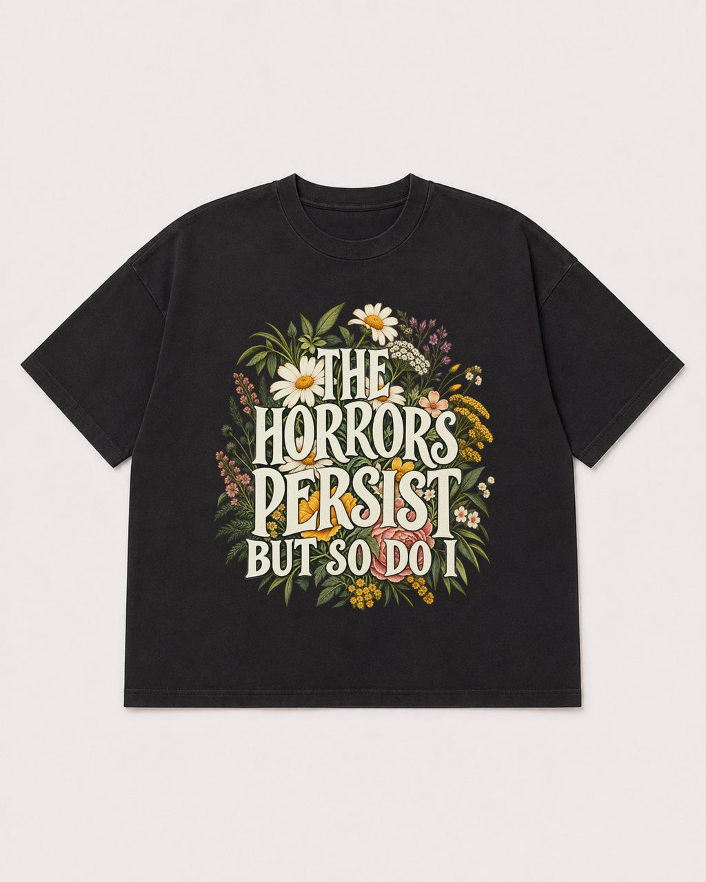 Mockup Boxy Heavyweight Tee Black product