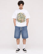 Mockup Boxy Heavyweight Tee White male full-body 03
