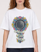 Mockup Boxy Heavyweight Tee White female close-up 09