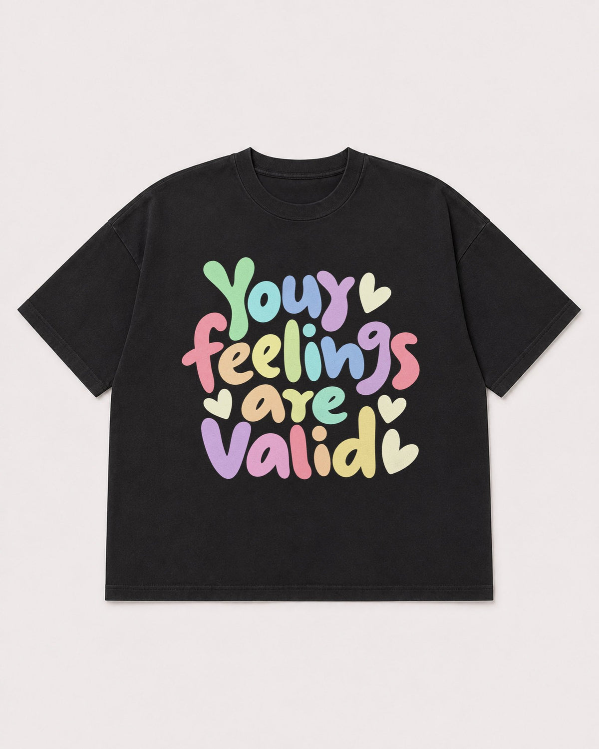 Mockup Boxy Heavyweight Tee Black product