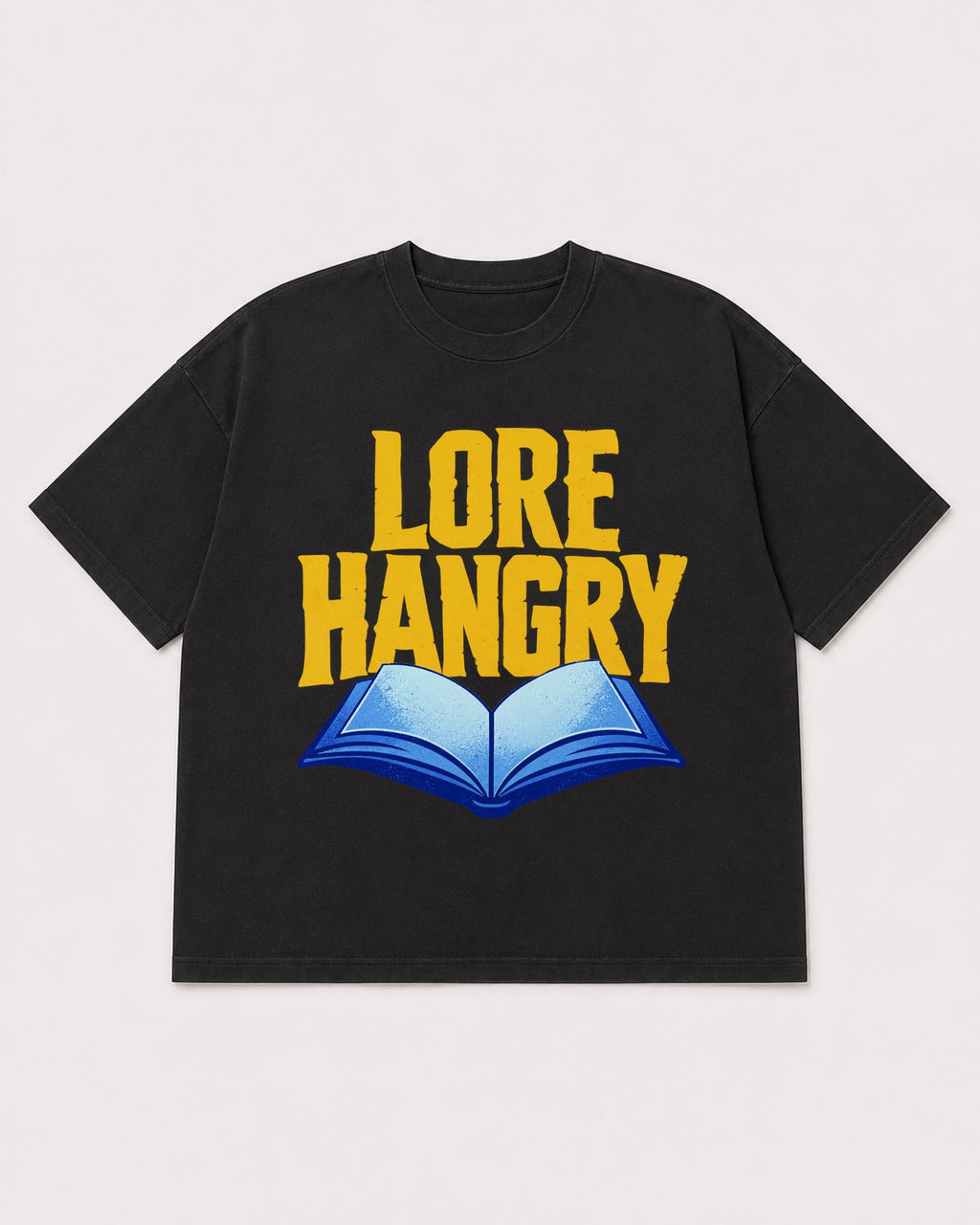 Mockup Boxy Heavyweight Tee Black product