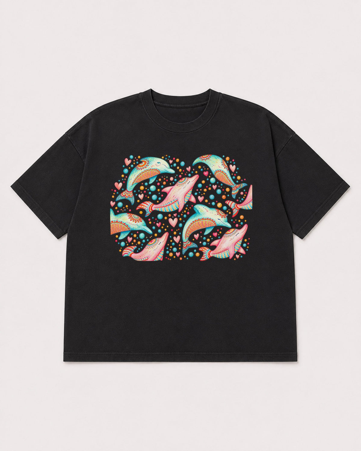 Mockup Boxy Heavyweight Tee Black product