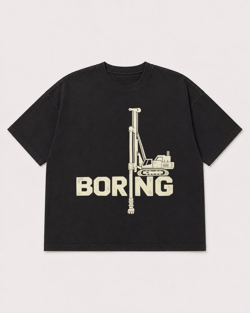 Mockup Boxy Heavyweight Tee Black product