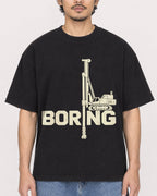 Mockup Boxy Heavyweight Tee Black male close-up 02