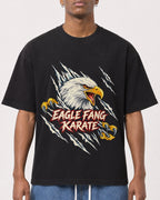 Mockup Boxy Heavyweight Tee Black male close-up 15