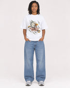 Mockup Boxy Heavyweight Tee White female full-body 15