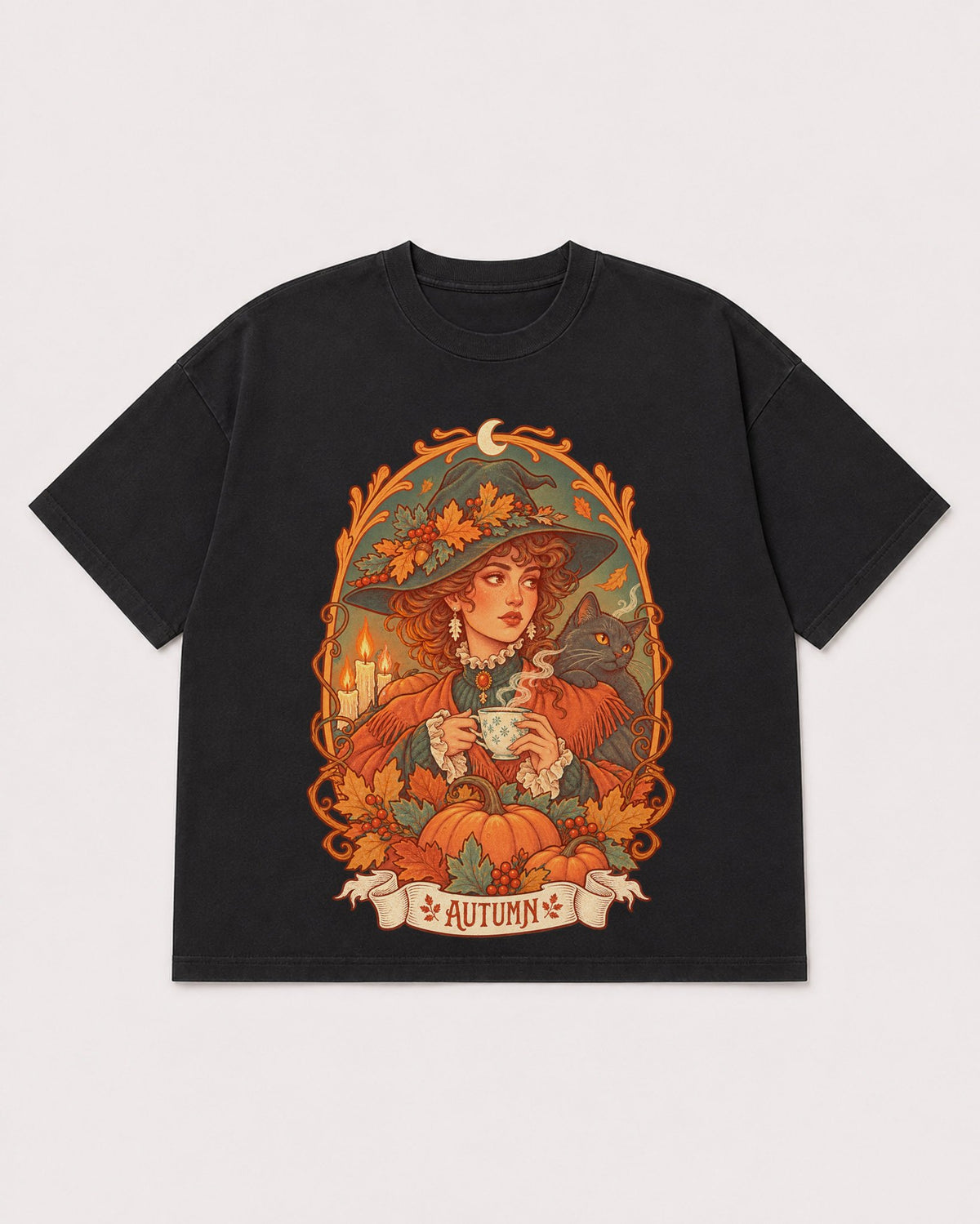 Mockup Boxy Heavyweight Tee Black product