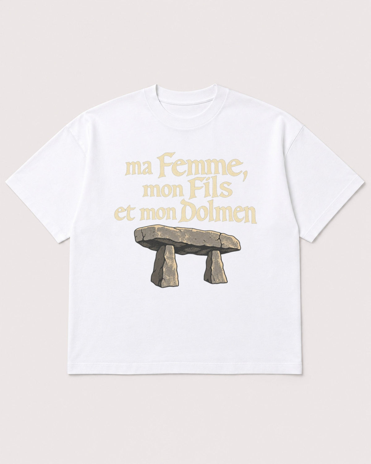 Mockup Boxy Heavyweight Tee White product