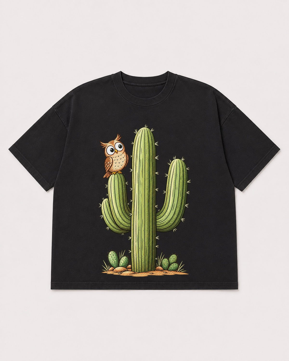 Mockup Boxy Heavyweight Tee Black product