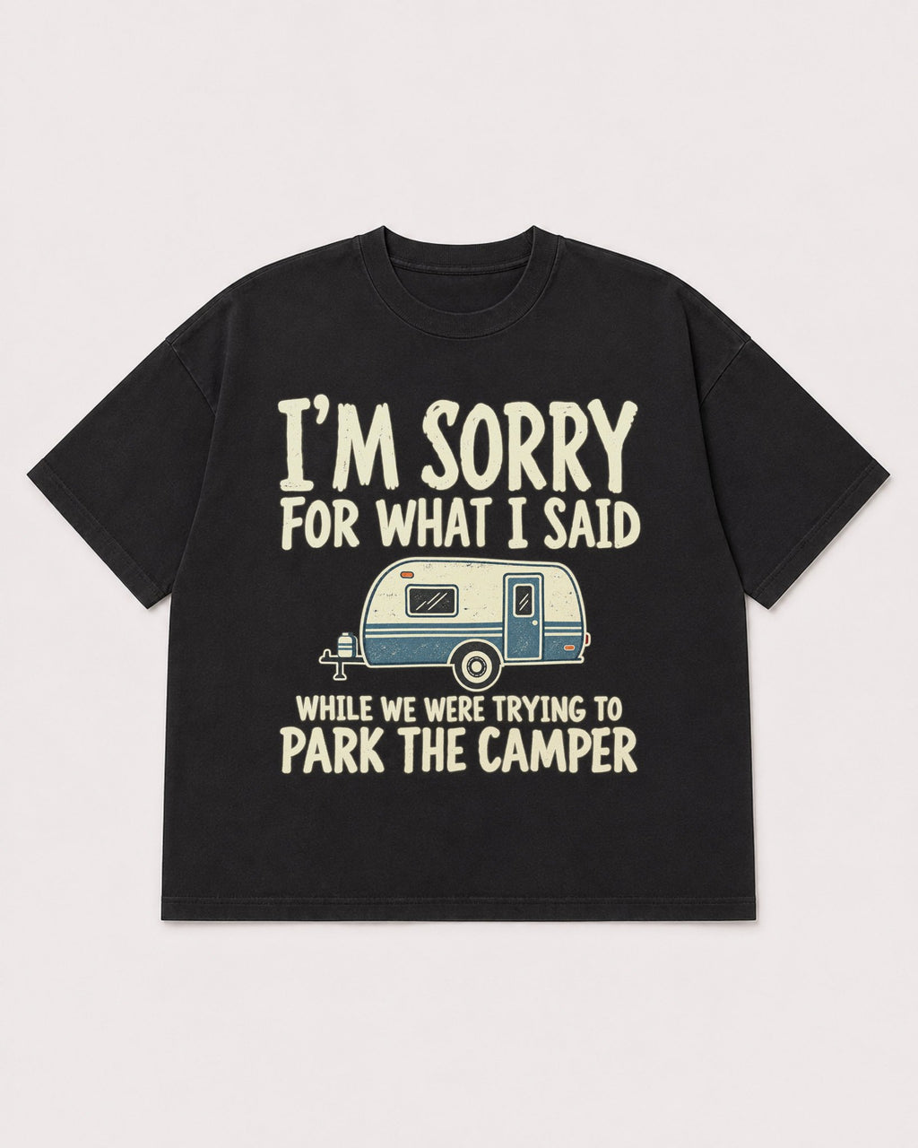 Mockup Boxy Heavyweight Tee Black product