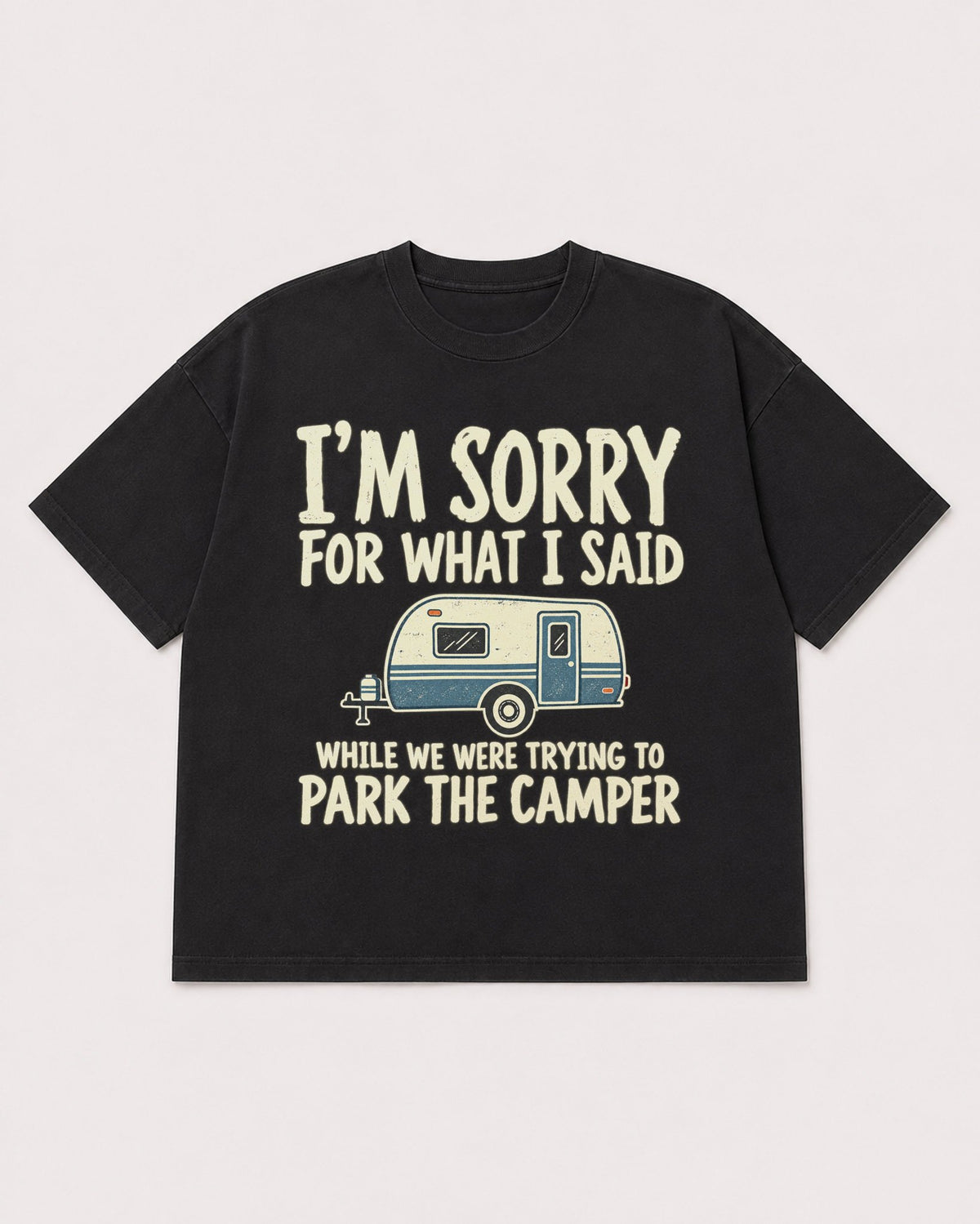 Mockup Boxy Heavyweight Tee Black product