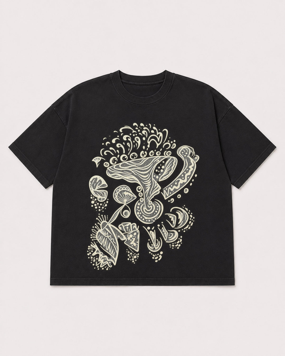 Mockup Boxy Heavyweight Tee Black product