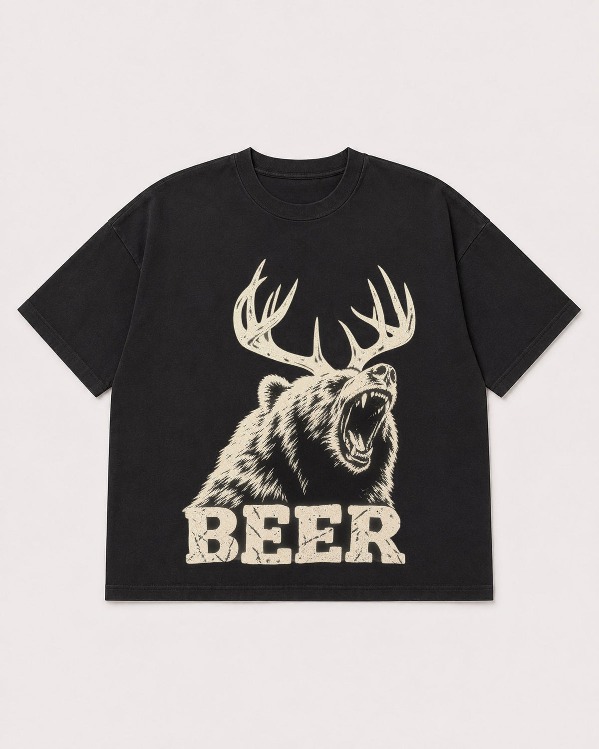 Mockup Boxy Heavyweight Tee Black product
