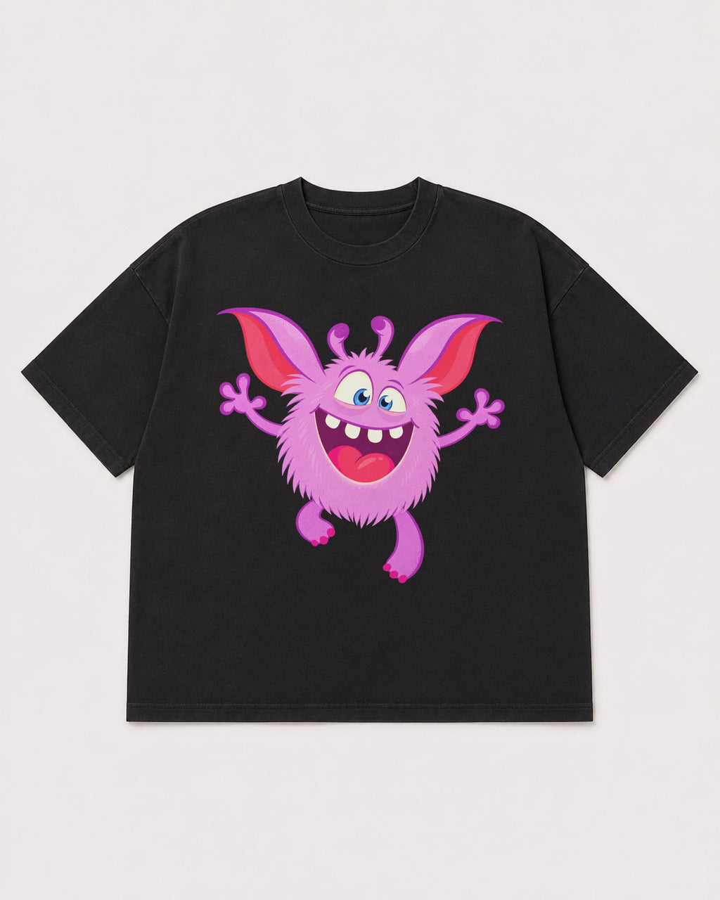 Mockup Boxy Heavyweight Tee Black product