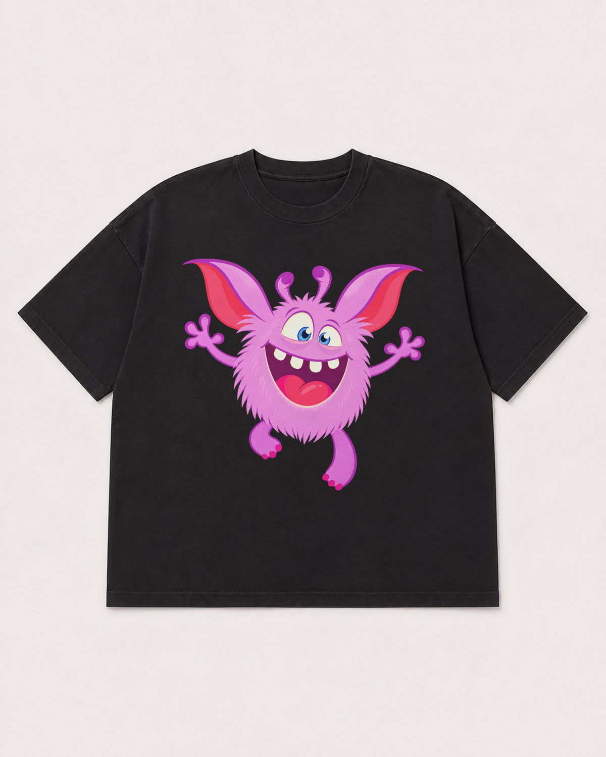 Mockup Boxy Heavyweight Tee Black product