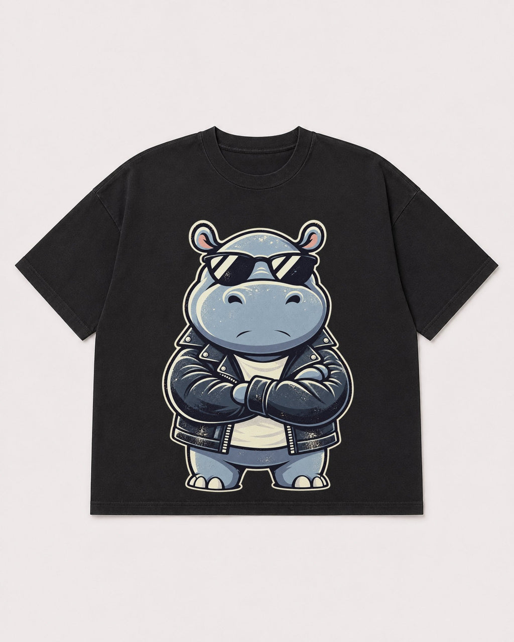 Mockup Boxy Heavyweight Tee Black product