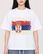 Mockup Boxy Heavyweight Tee White female close-up 01