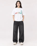 Mockup Boxy Heavyweight Tee White female full-body 03