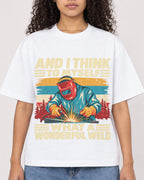Mockup Boxy Heavyweight Tee White female close-up 10
