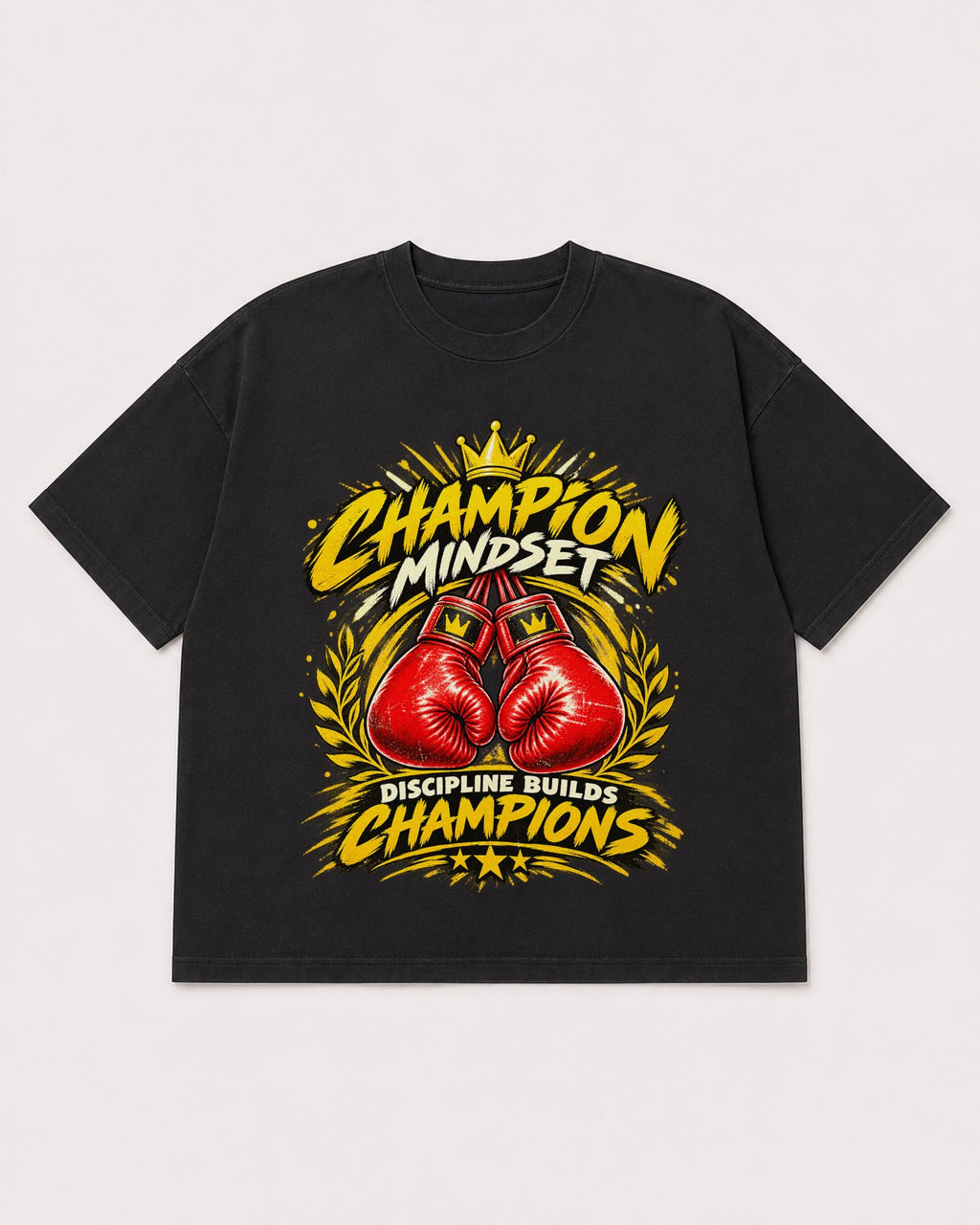 Mockup Boxy Heavyweight Tee Black product