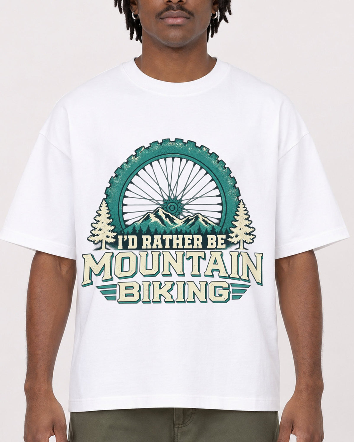 Mockup Boxy Heavyweight Tee White male close-up 04