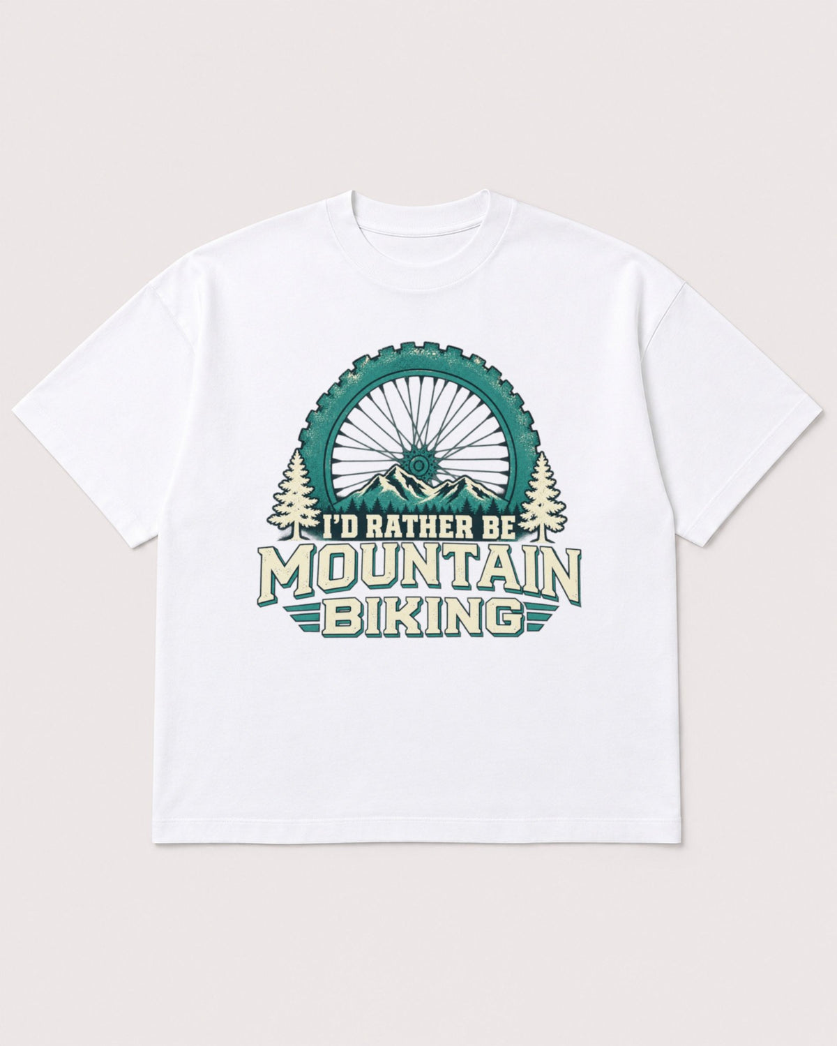 Mockup Boxy Heavyweight Tee White product