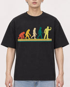 Mockup Boxy Heavyweight Tee Black male close-up 01
