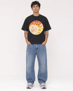 Mockup Boxy Heavyweight Tee Black male full-body 06
