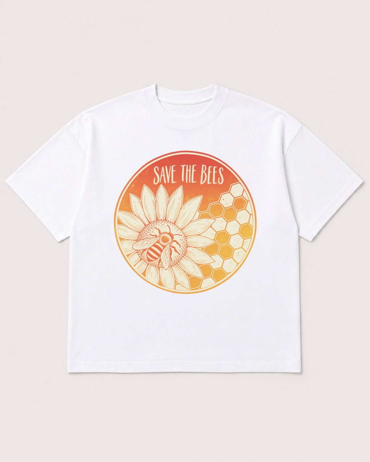Mockup Boxy Heavyweight Tee White product