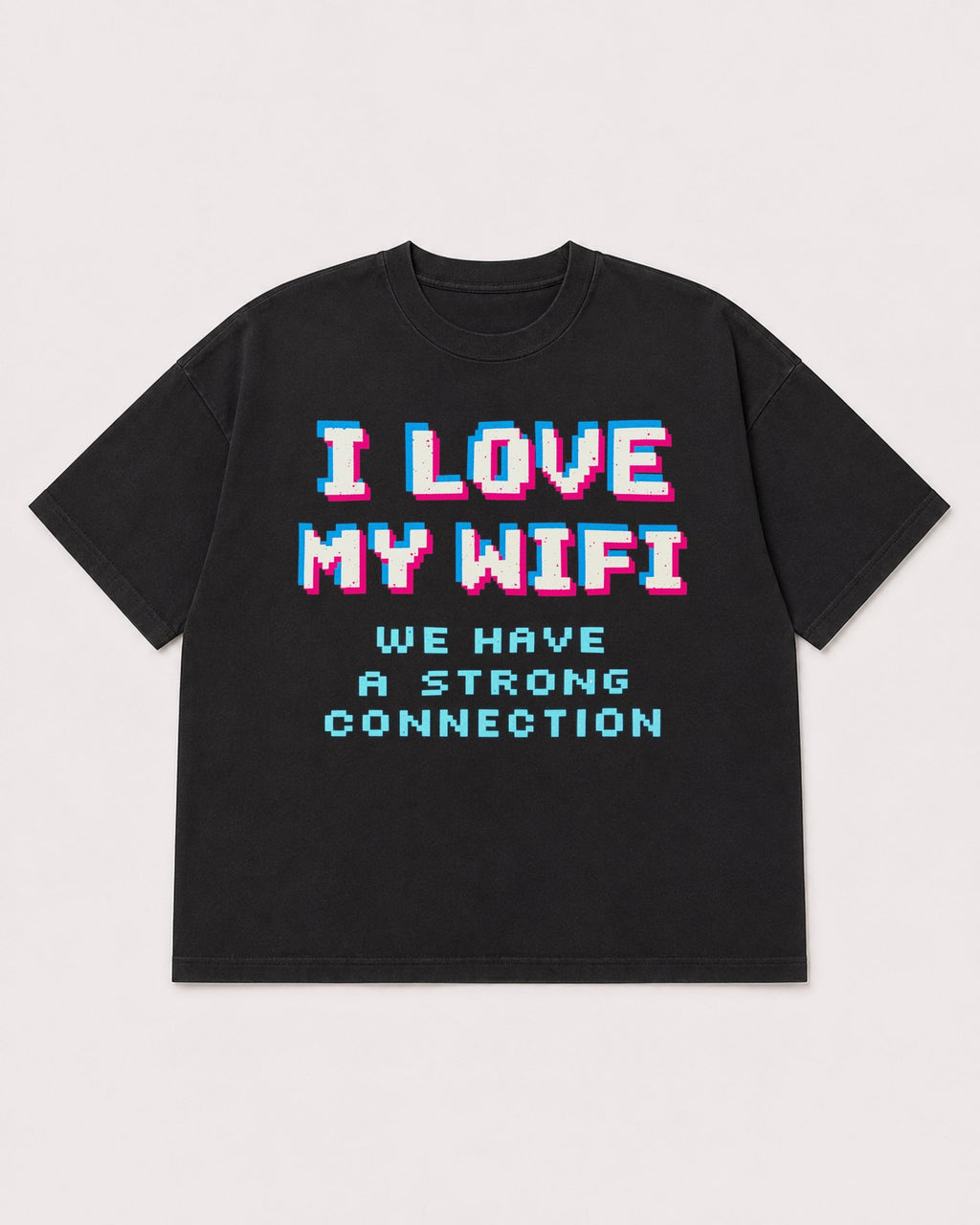 Mockup Boxy Heavyweight Tee Black product