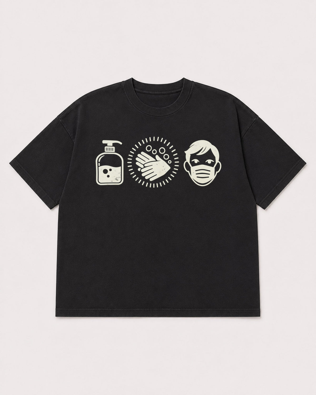 Mockup Boxy Heavyweight Tee Black product