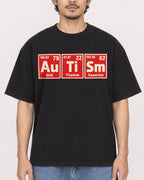 Mockup Boxy Heavyweight Tee Black male close-up 02