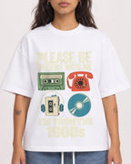 Mockup Boxy Heavyweight Tee White female close-up 06